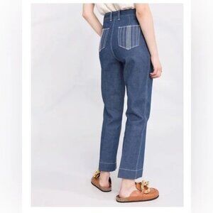 Tory Burch Straight-Leg Denim Jeans | Size 29 | New Without Tags